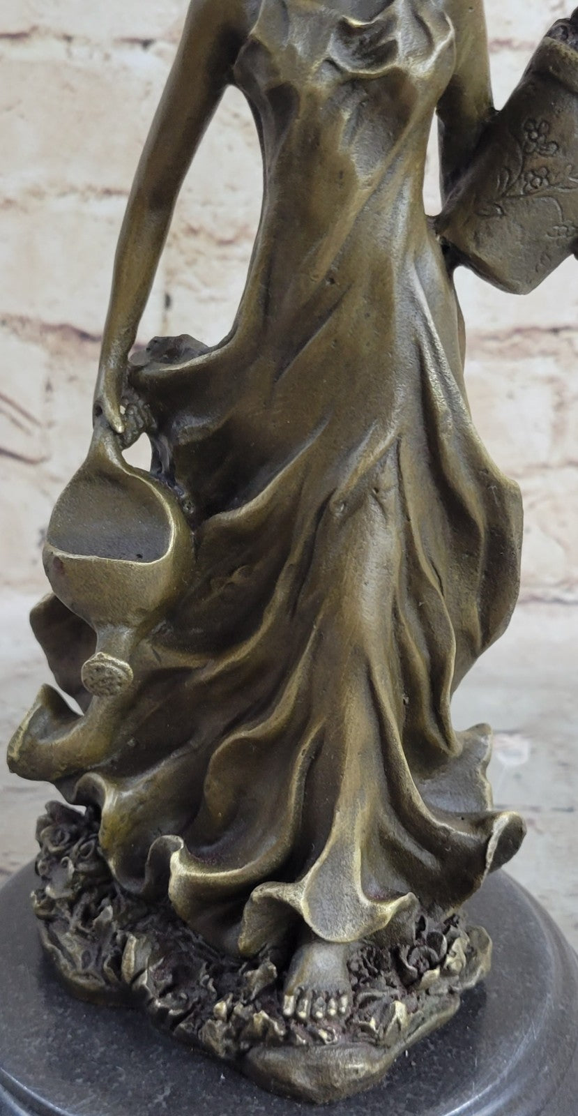 Handcrafted bronze sculpture SALE Garden In Girl Southern Patoue Original Artwork