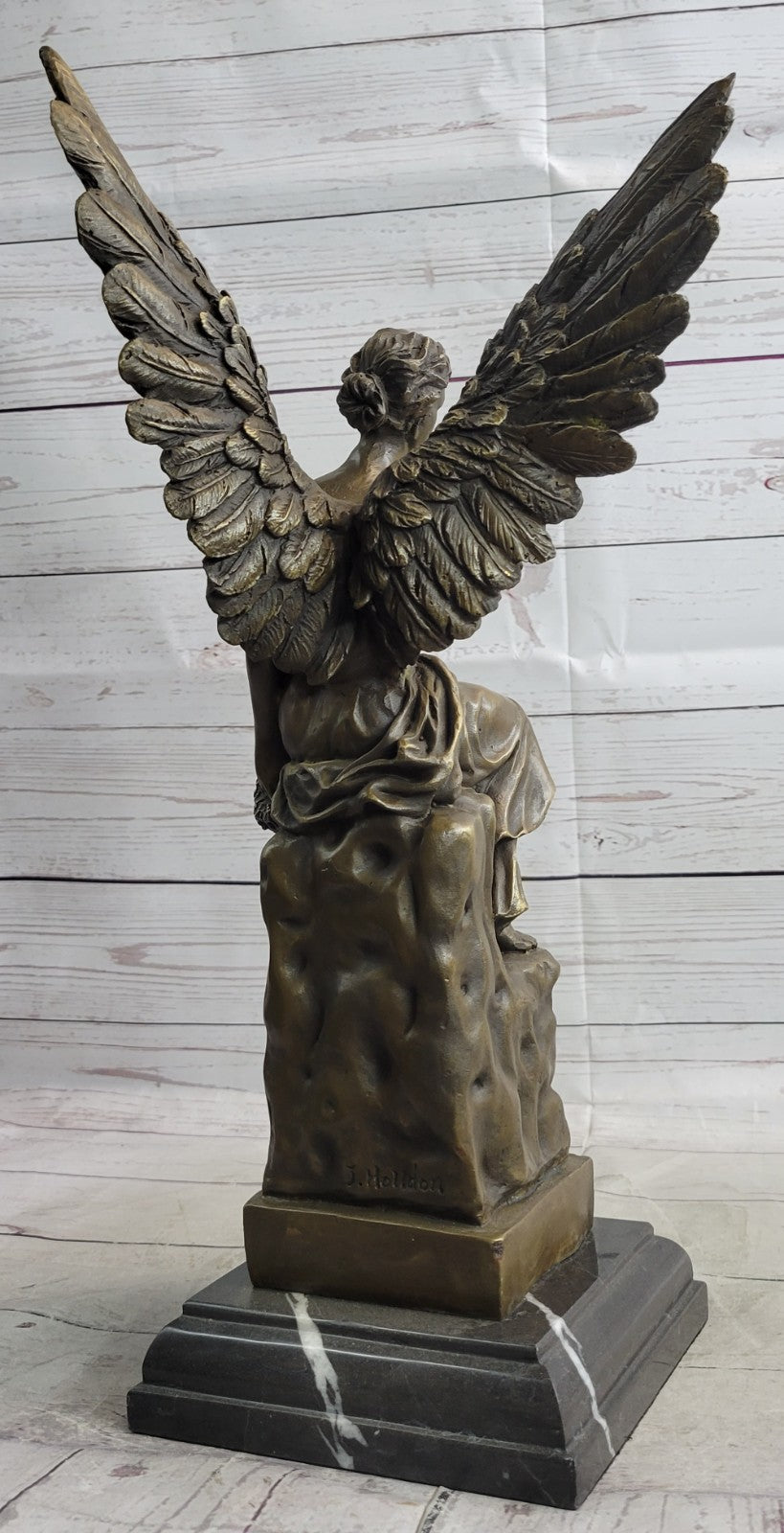 ART Archangels Nike Angel of Victory Mythical Bronze Sculpture Statue Decor GIFT