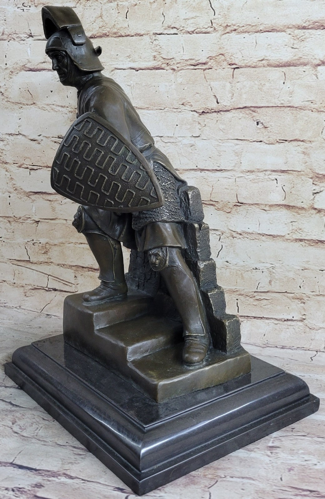 Japanese Kamiko Warrior Samurai Deco Bronze Sculpture Statue Figurine Figure