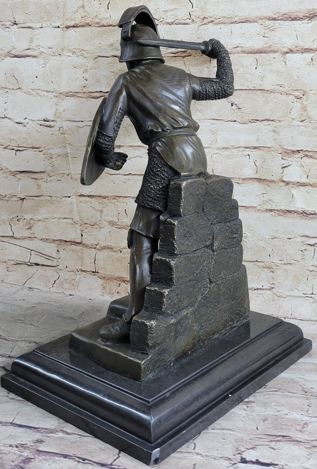 Japanese Kamiko Warrior Samurai Deco Bronze Sculpture Statue Figurine Figure