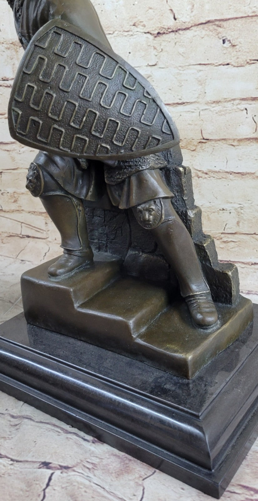 Japanese Kamiko Warrior Samurai Deco Bronze Sculpture Statue Figurine Figure