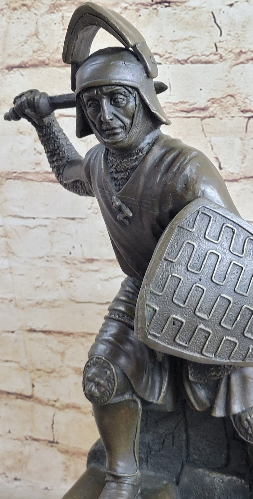 Japanese Kamiko Warrior Samurai Deco Bronze Sculpture Statue Figurine Figure