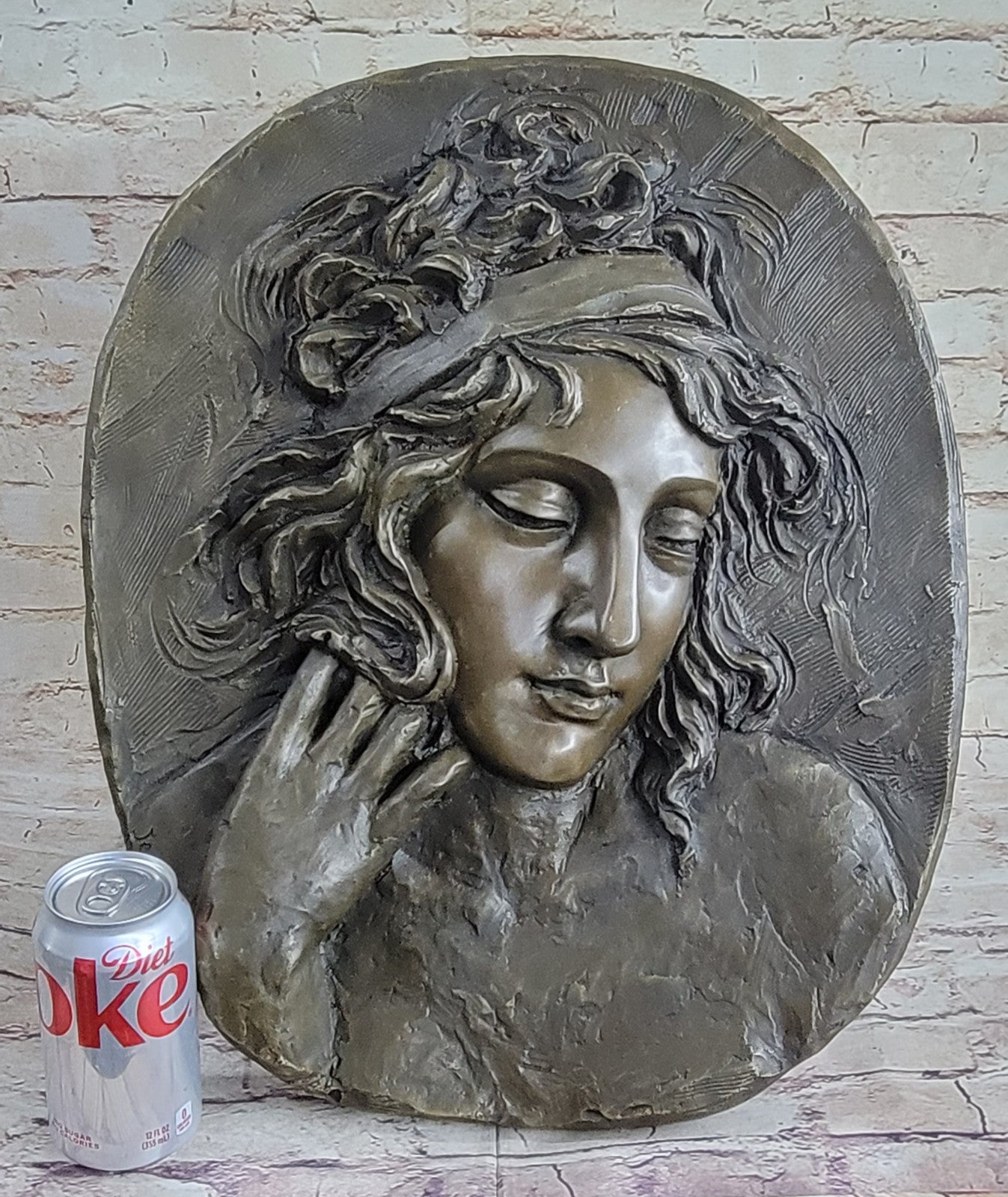 Bronze Sculpture Hand Made Wallmount Bas Relief Museum quality Artwork Statue