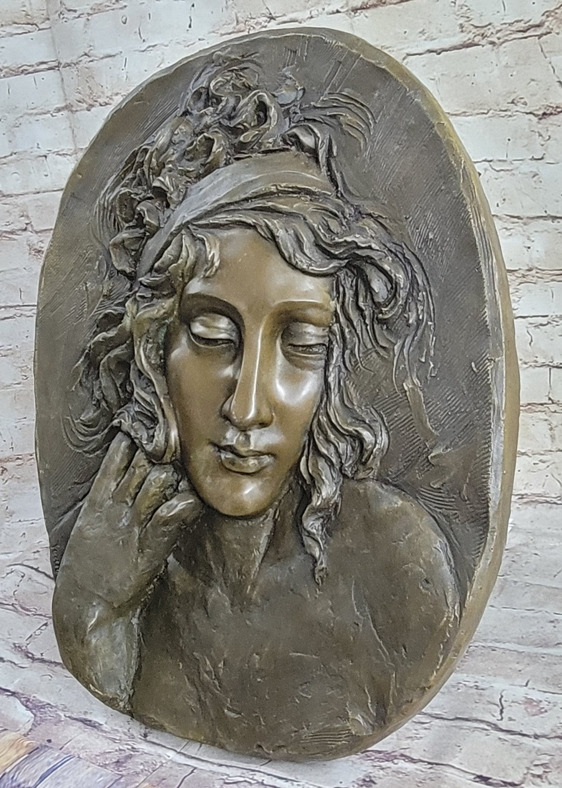 Bronze Sculpture Hand Made Wallmount Bas Relief Museum quality Artwork Statue