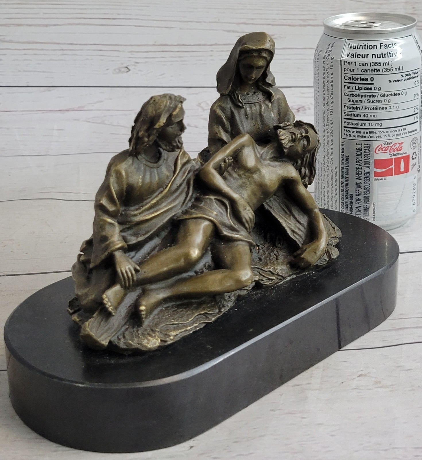Bronze Sculpture Signed Original Valli Christ Lamentation Hot Cast Sculpture