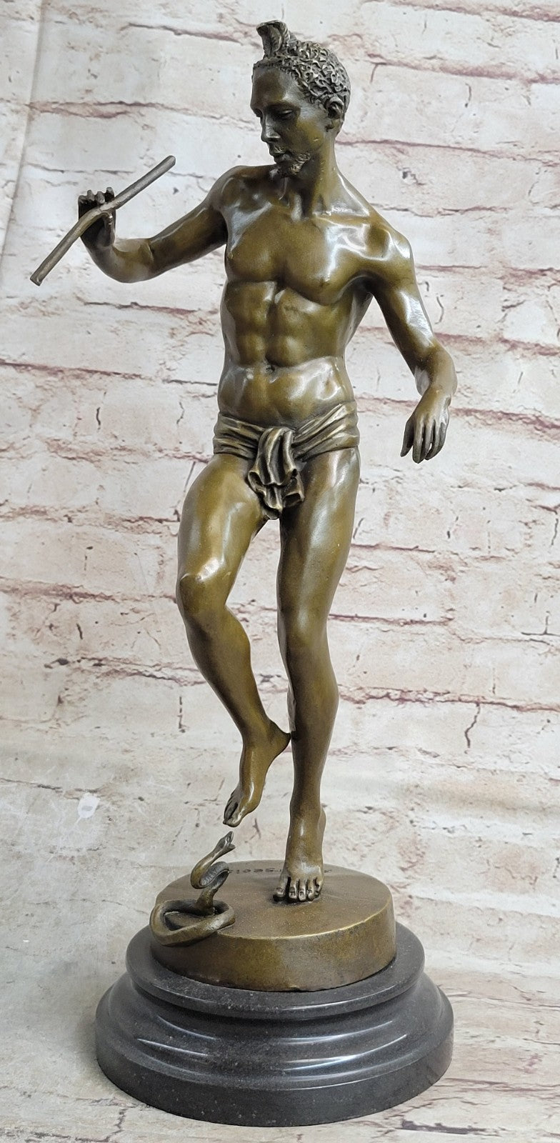Hot Cast Snake Charmer Bronze Sculpture – Napoleon Era Museum-Quality Artwork Gift – Buy Now
