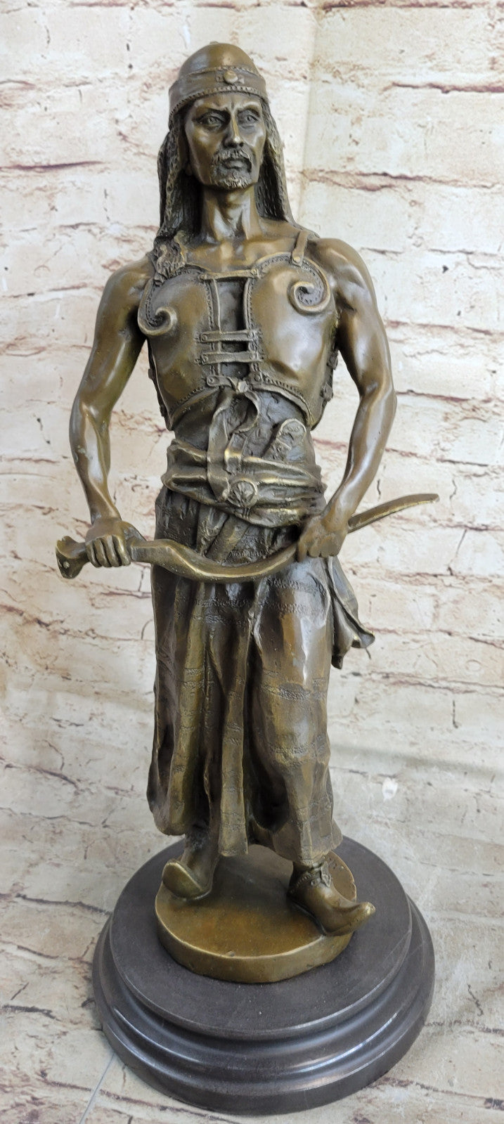 Buy 20" Bronze Arab Soldier Statue – Museum Quality Sculpture Sale