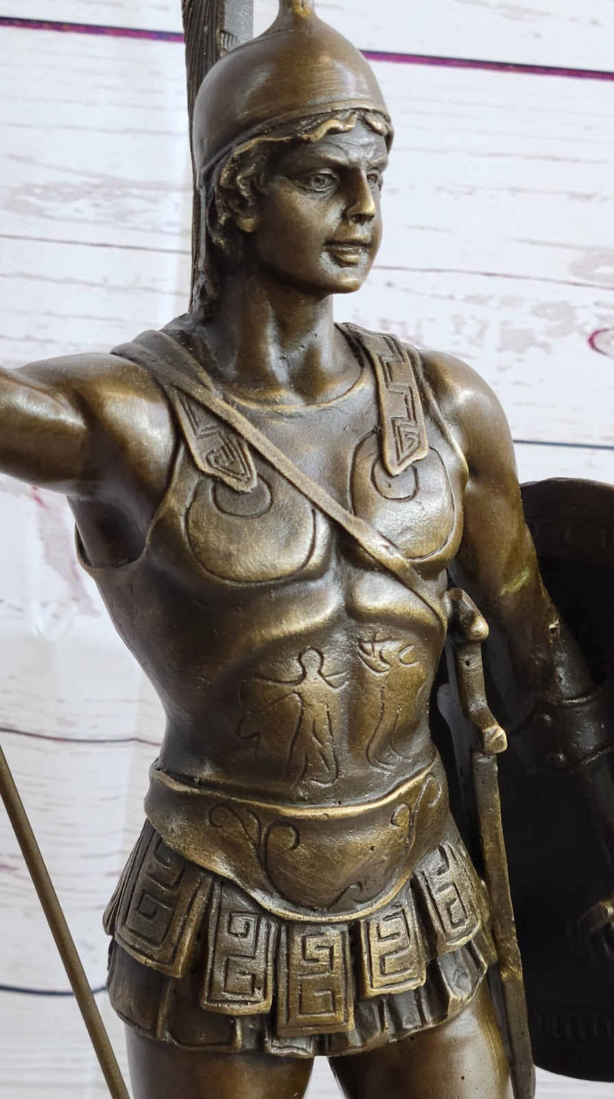 Bronze Casting Greek Myth Hero Achilles Statue Warrior Hot Casting Figurine