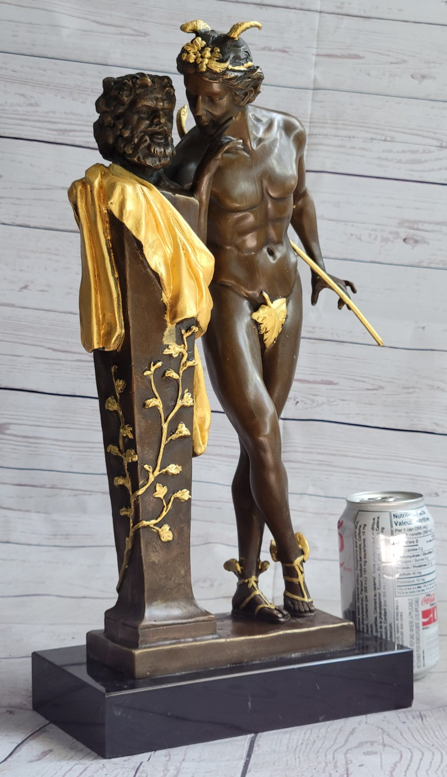 Art Deco Gild Bronze Sculpture Hot Cast Flying Mercury Classic Artwork Sale