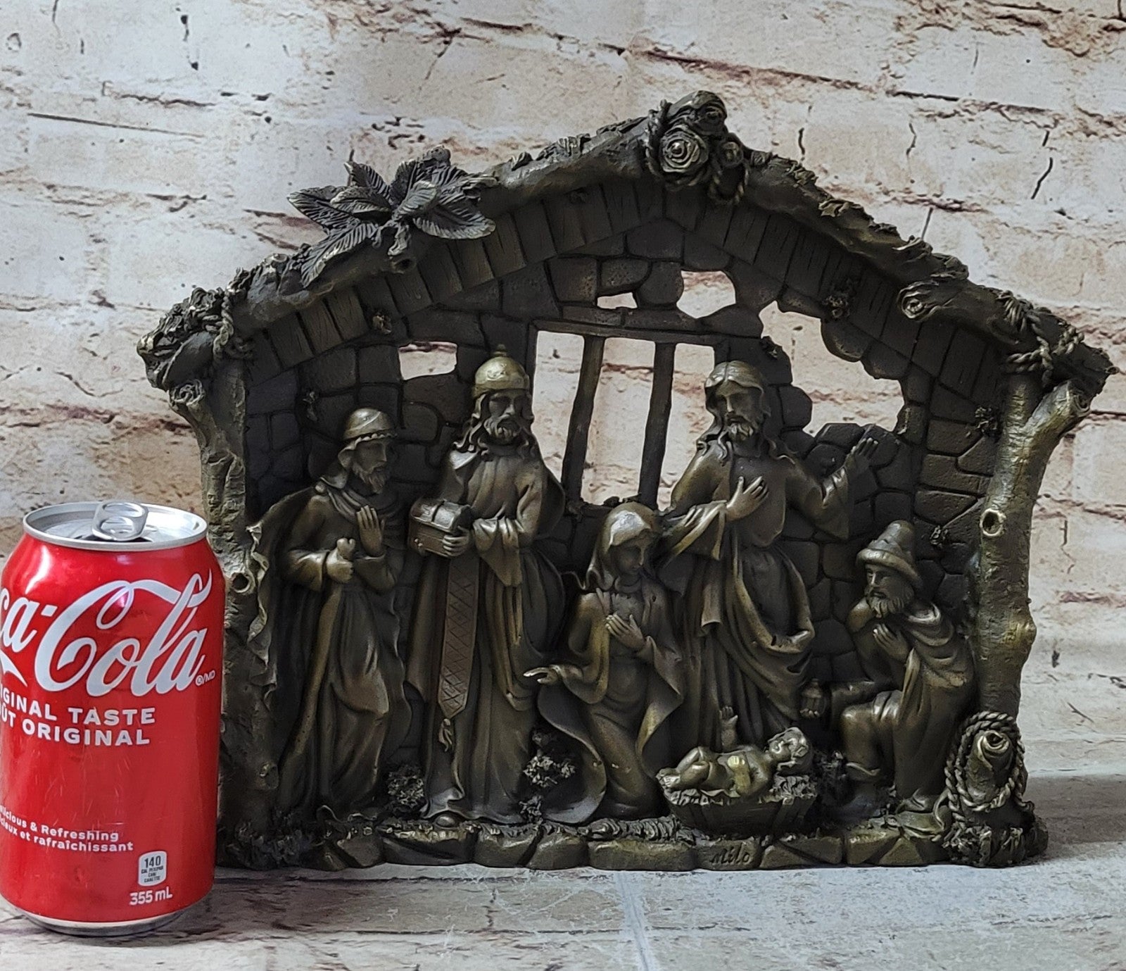 Bronze Nativity Statue Collection Figurine Museum Christianity Inspiration