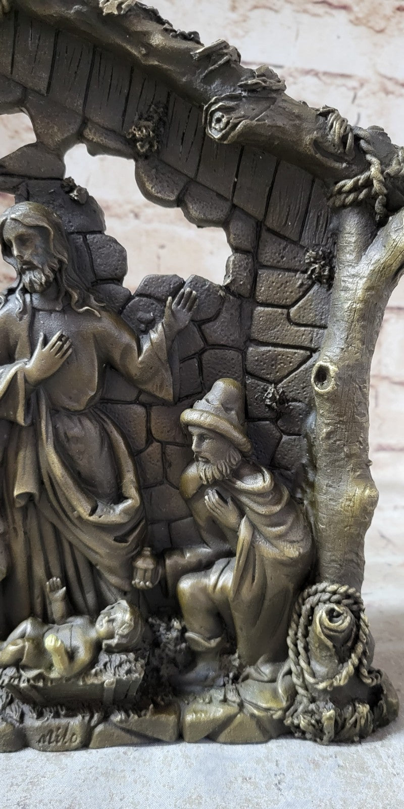 Bronze Nativity Statue Collection Figurine Museum Christianity Inspiration