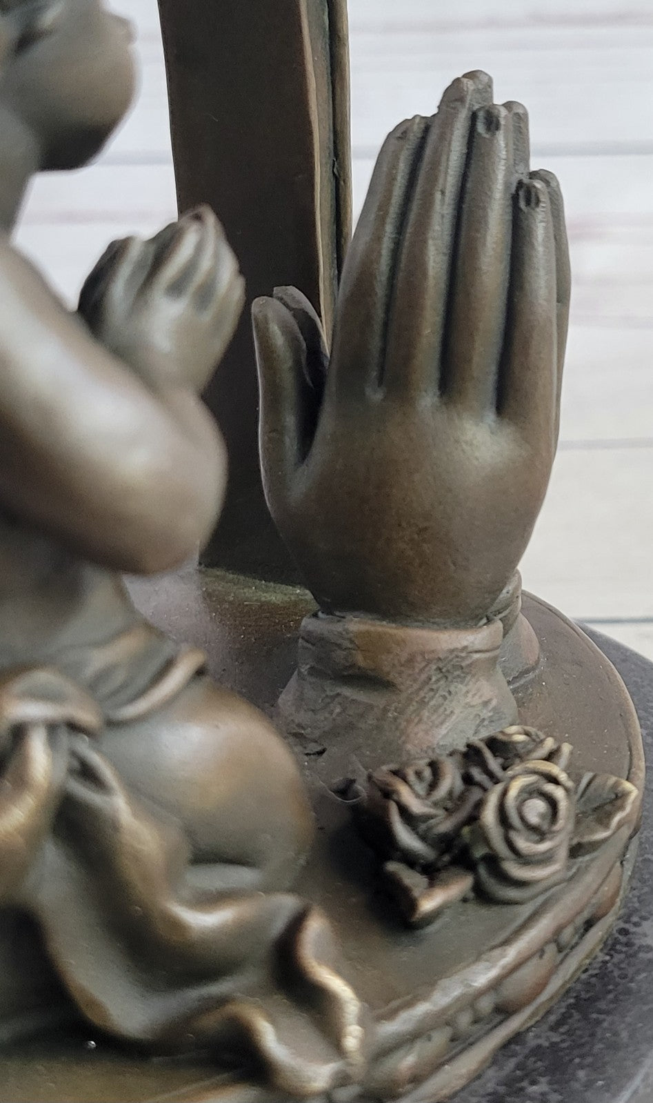 STUNNING MID Century GOTHIC GILT BRONZE WINGED ANGEL WITH INTRICATE DETAIL DEAL