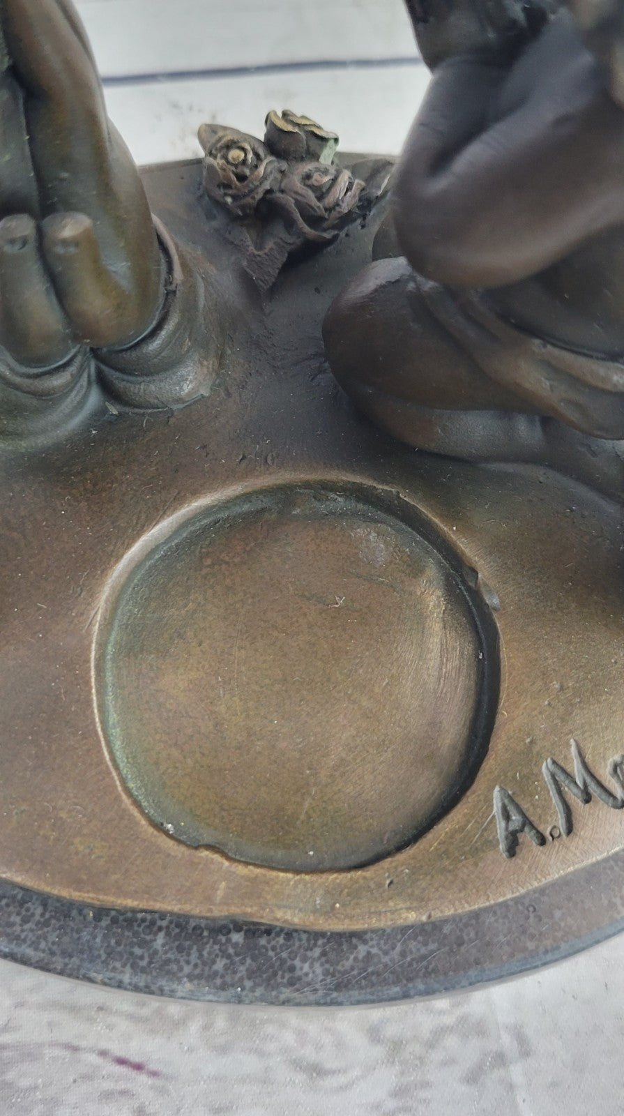 STUNNING MID Century GOTHIC GILT BRONZE WINGED ANGEL WITH INTRICATE DETAIL DEAL