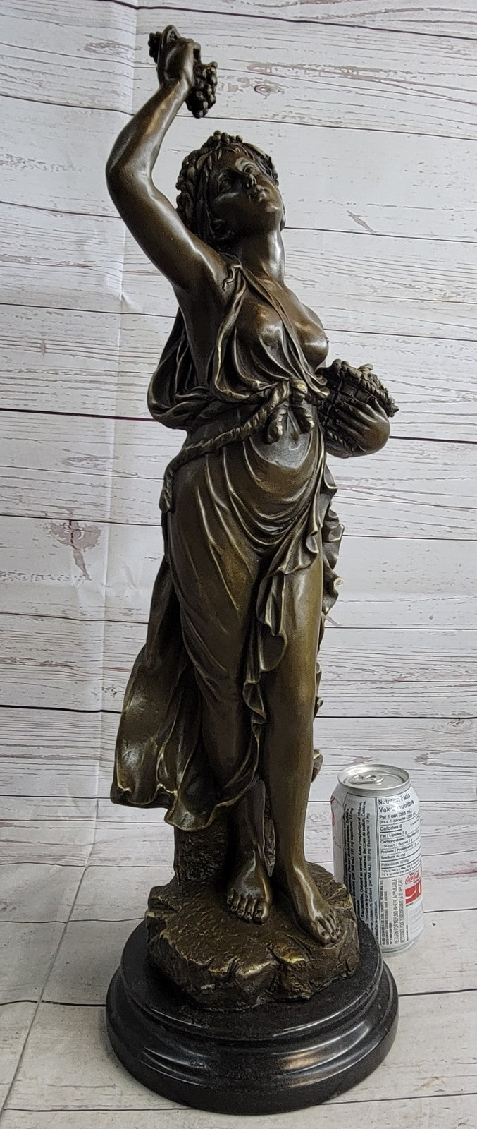 Bronze Original Sexy Hot Cast Fall Autumn Harvest Season French Sculpture Statue