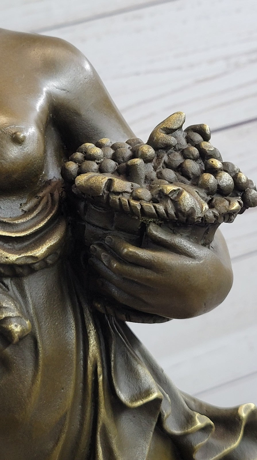 Bronze Original Sexy Hot Cast Fall Autumn Harvest Season French Sculpture Statue