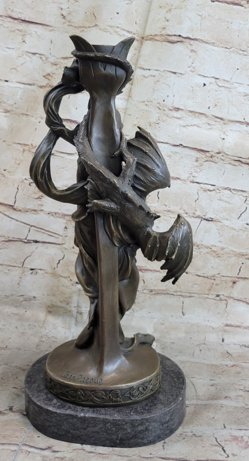 Charming Beauty Lady Figurine Statue Candlestick Bronze Candle Holder Adornment