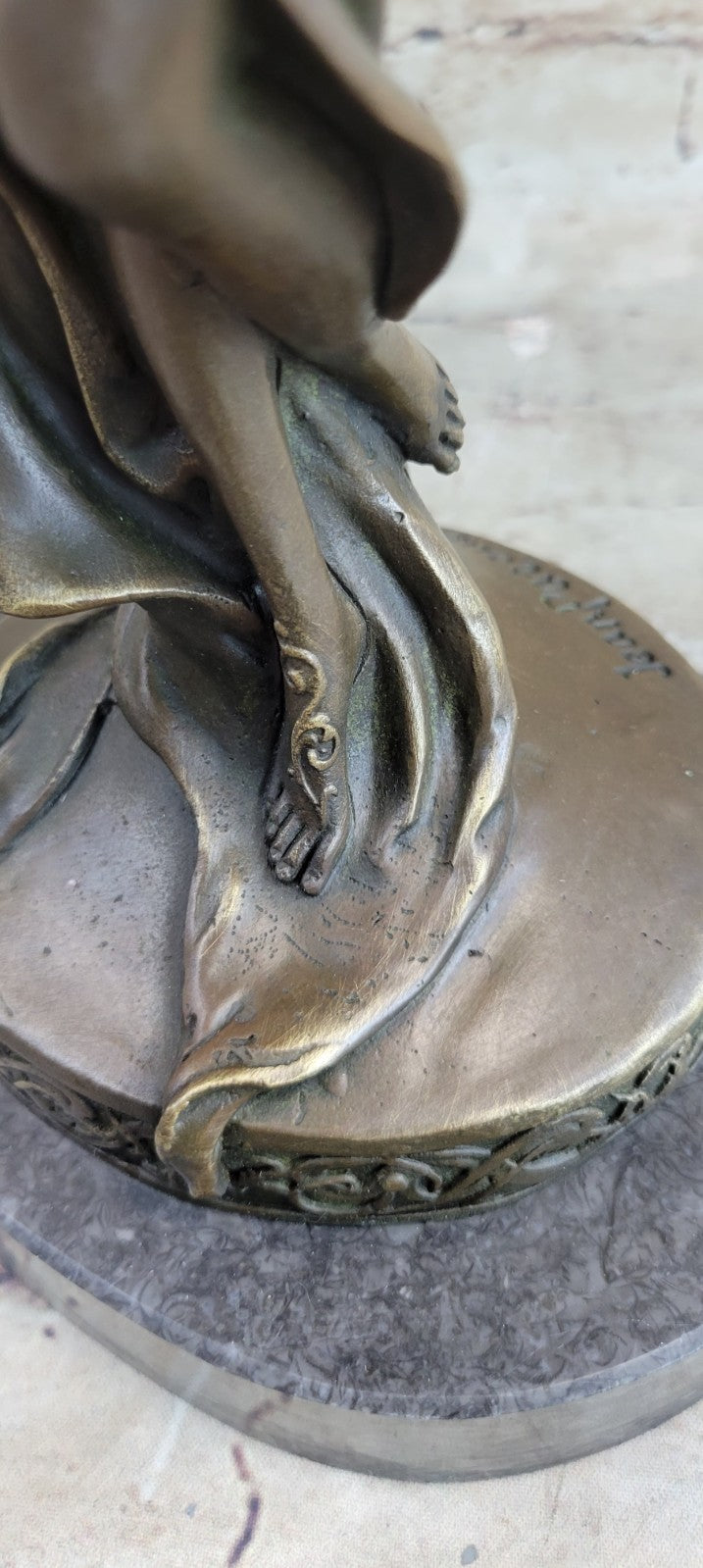 Charming Beauty Lady Figurine Statue Candlestick Bronze Candle Holder Adornment