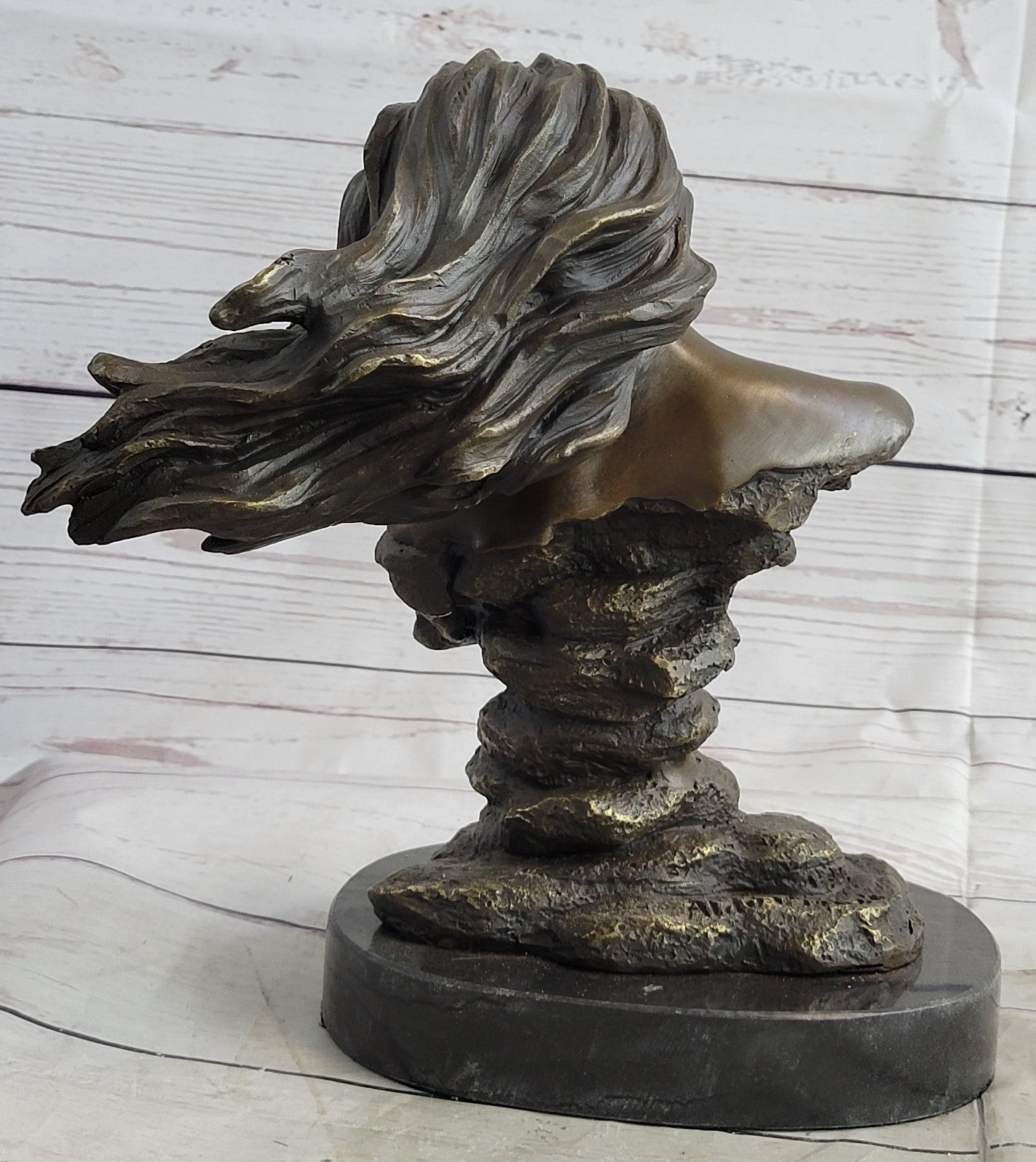 Mother Child Love Bronze Sculpture Handcrafted Figurine Figure Statue Art Deco