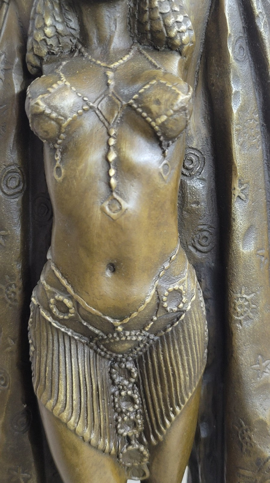 Handcrafted bronze sculpture SALE Large Deco Art Dancer Egyptian Chiparus Figure