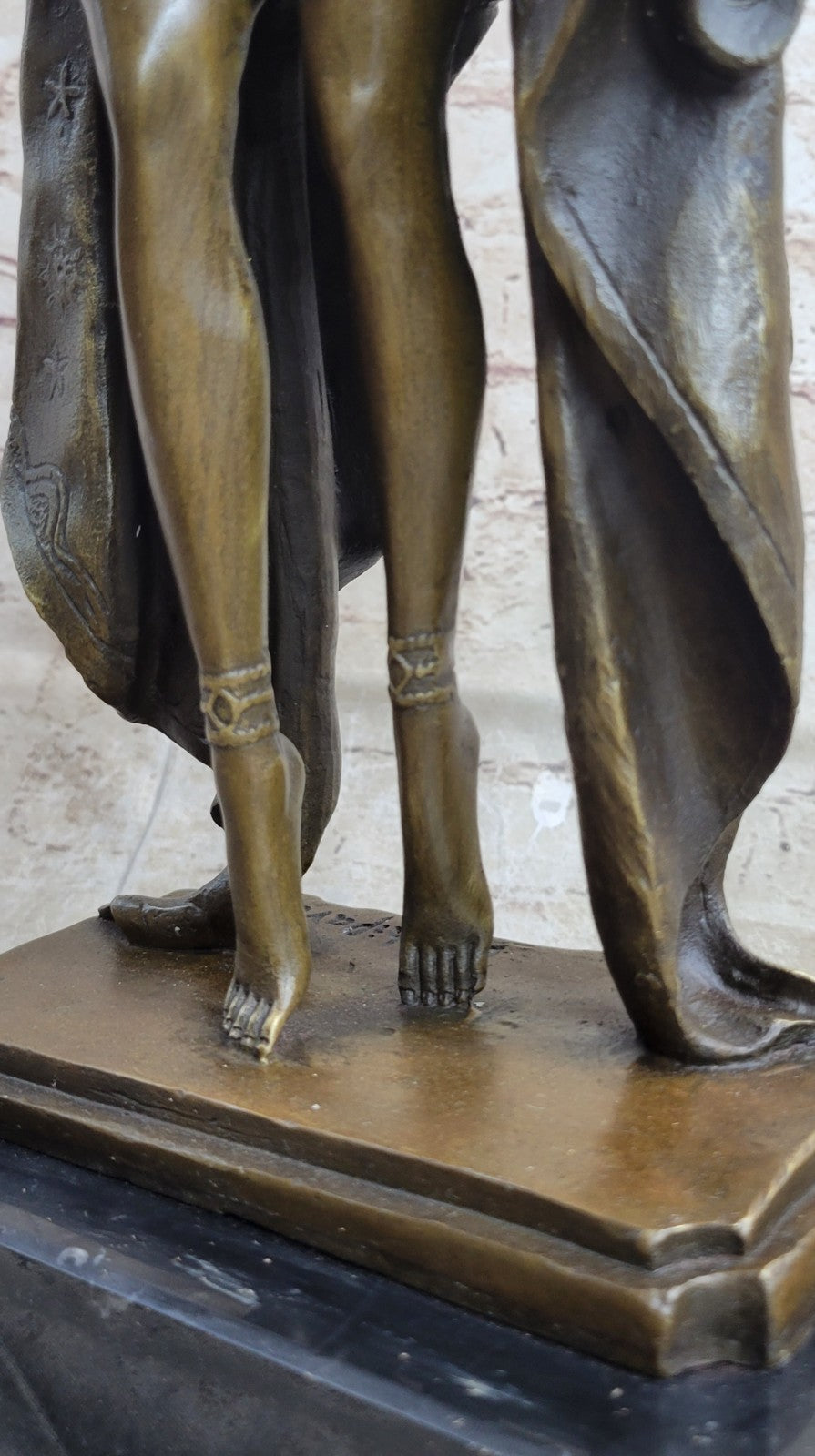 Handcrafted bronze sculpture SALE Large Deco Art Dancer Egyptian Chiparus Figure