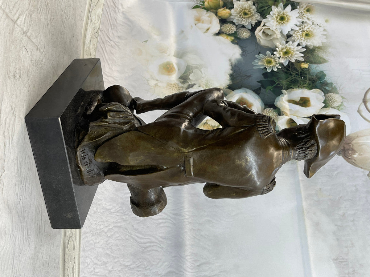 Handcrafted bronze sculpture SALE Vitaleh Aldo By Bonaparte Napoleon Giant