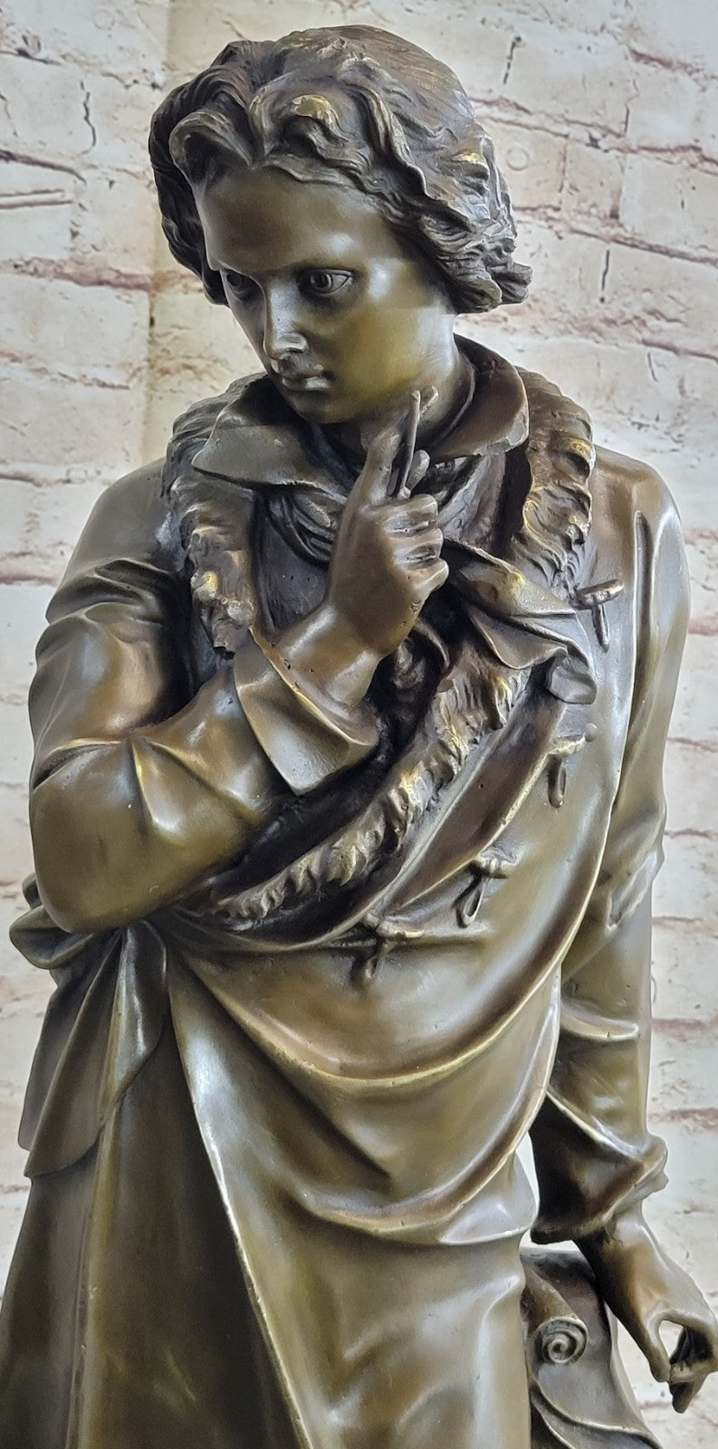 Chopin Music Statue Home Decor Male Figurines Bronze Sculpture Sale