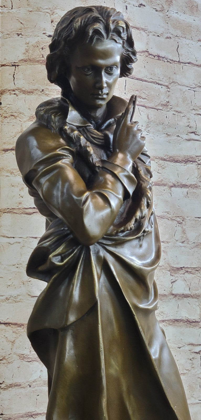 Chopin Music Statue Home Decor Male Figurines Bronze Sculpture Sale