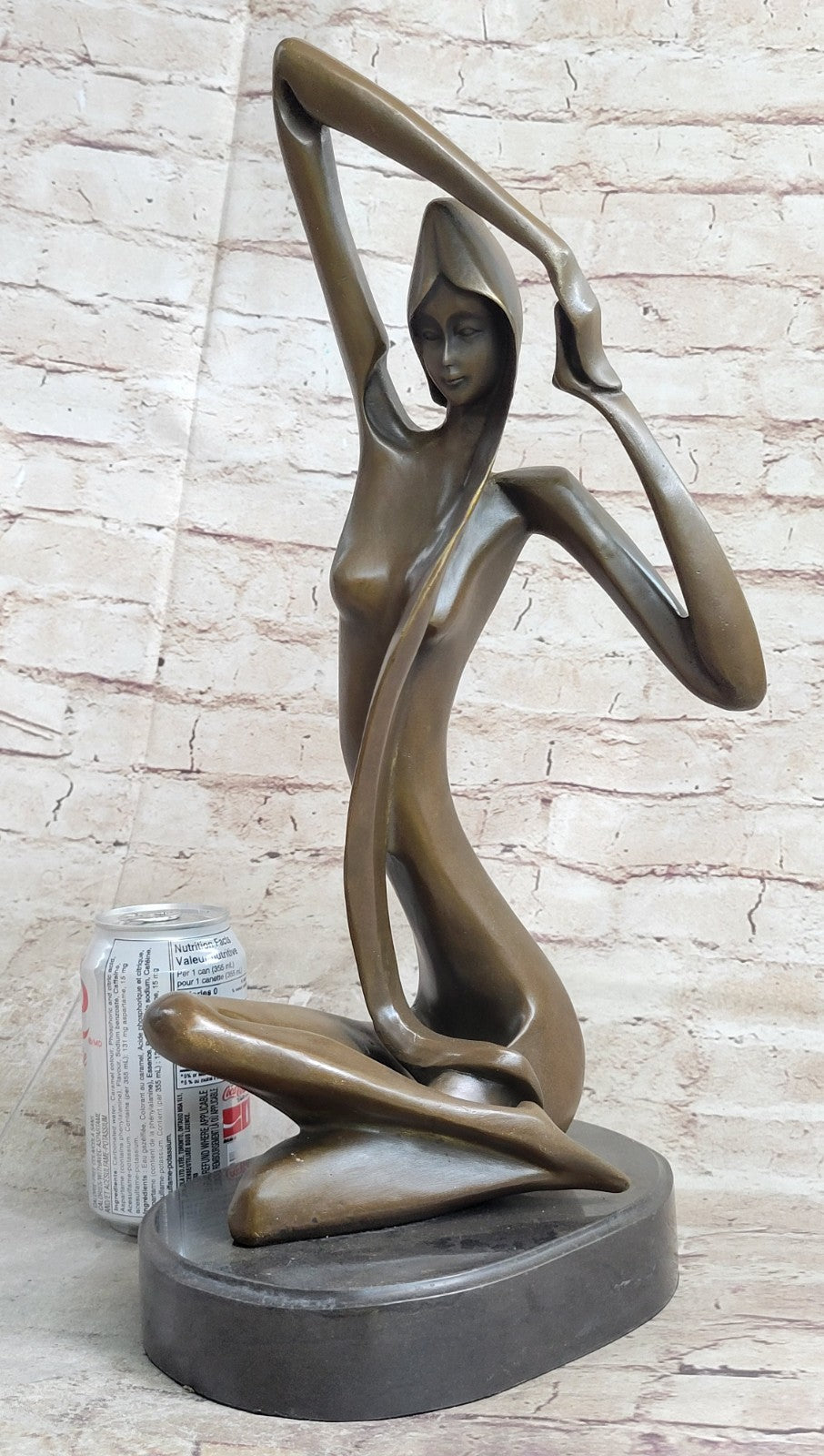 Handcrafted bronze sculpture SALE Vitaleh By Female Abstract Nude Art Modern