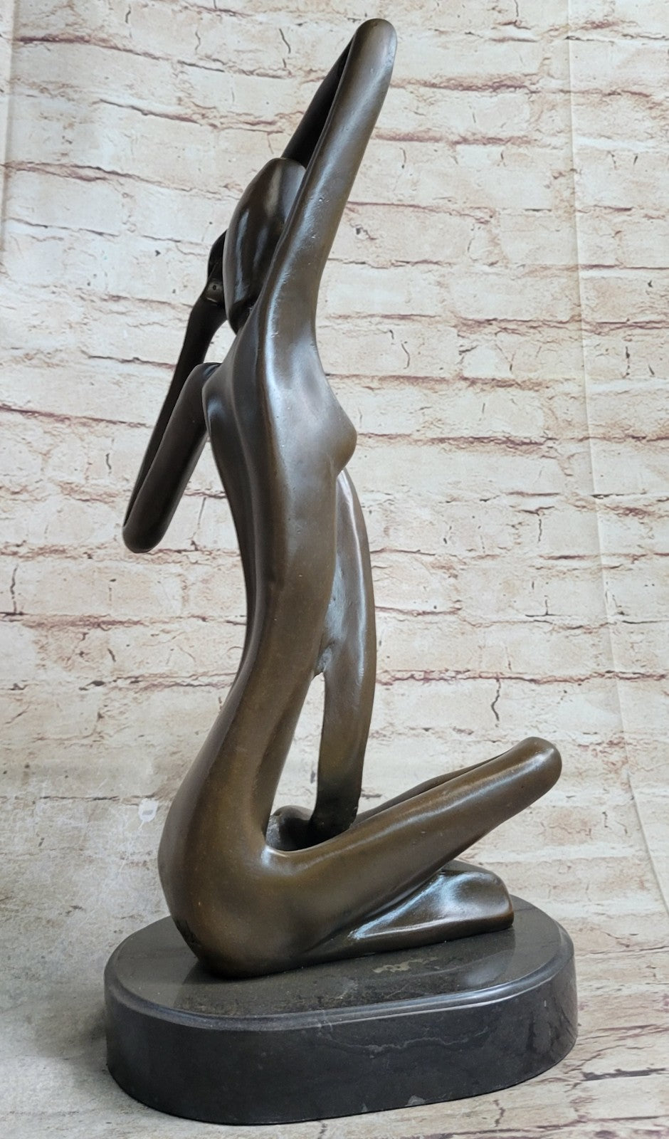 Handcrafted bronze sculpture SALE Vitaleh By Female Abstract Nude Art Modern