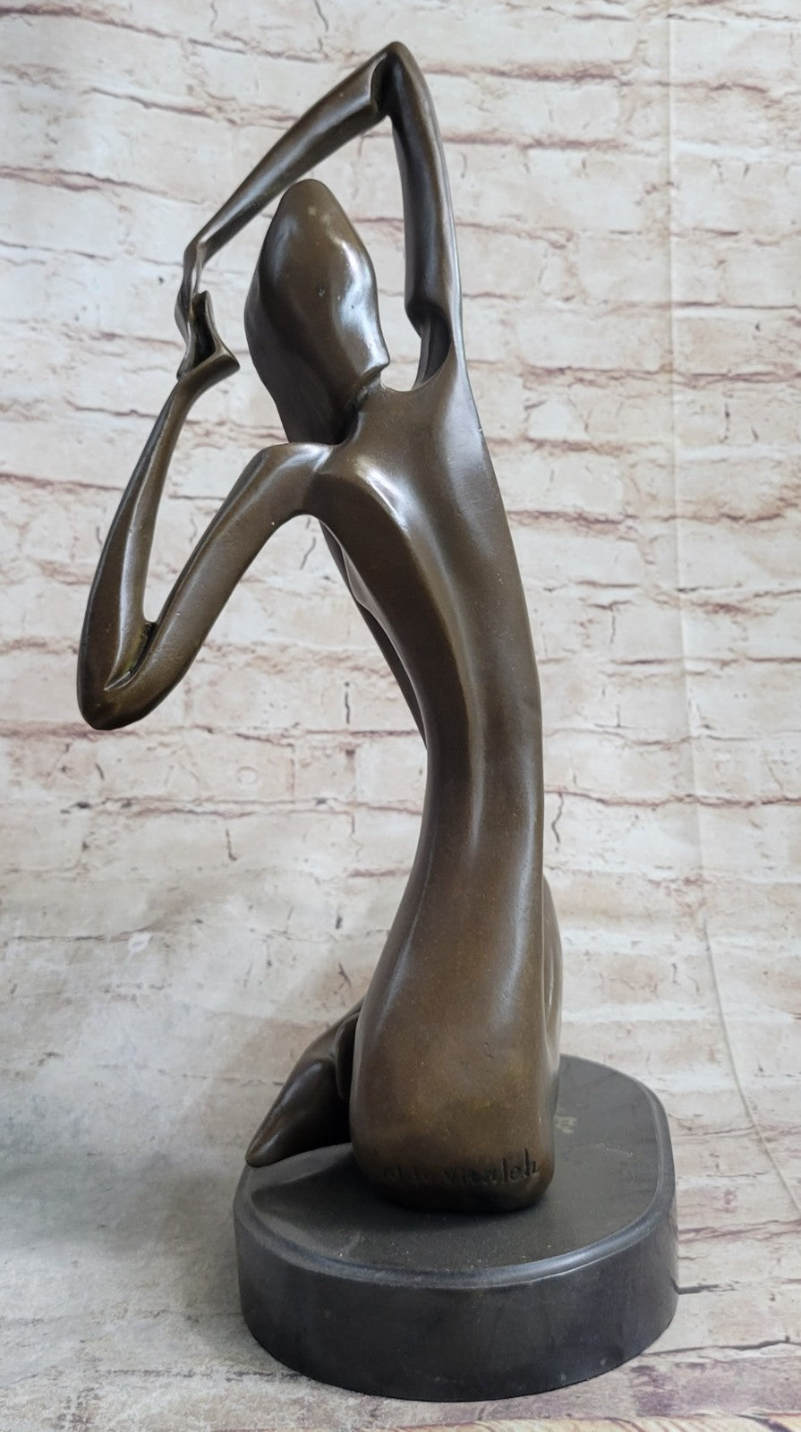 Handcrafted bronze sculpture SALE Vitaleh By Female Abstract Nude Art Modern