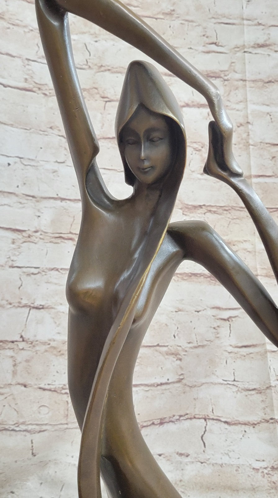 Handcrafted bronze sculpture SALE Vitaleh By Female Abstract Nude Art Modern