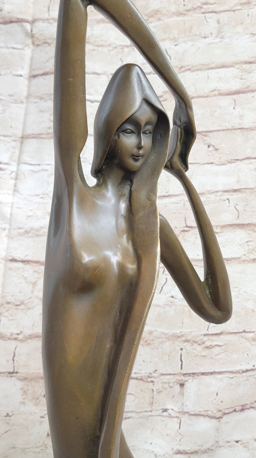 Handcrafted bronze sculpture SALE Vitaleh By Female Abstract Nude Art Modern