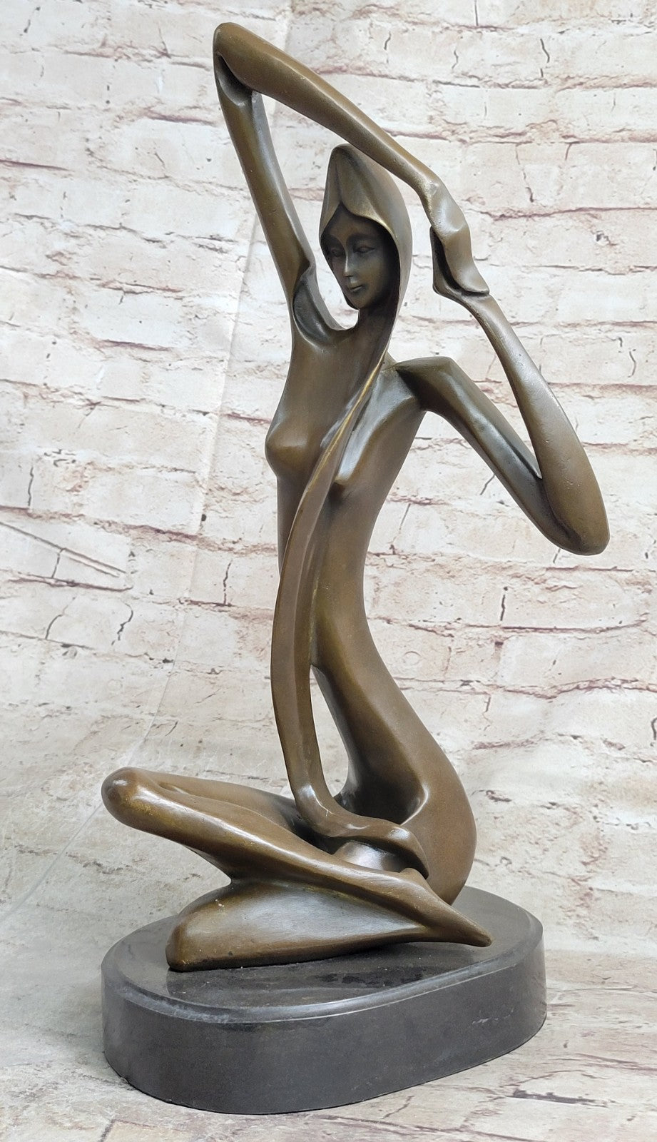 Handcrafted bronze sculpture SALE Vitaleh By Female Abstract Nude Art Modern