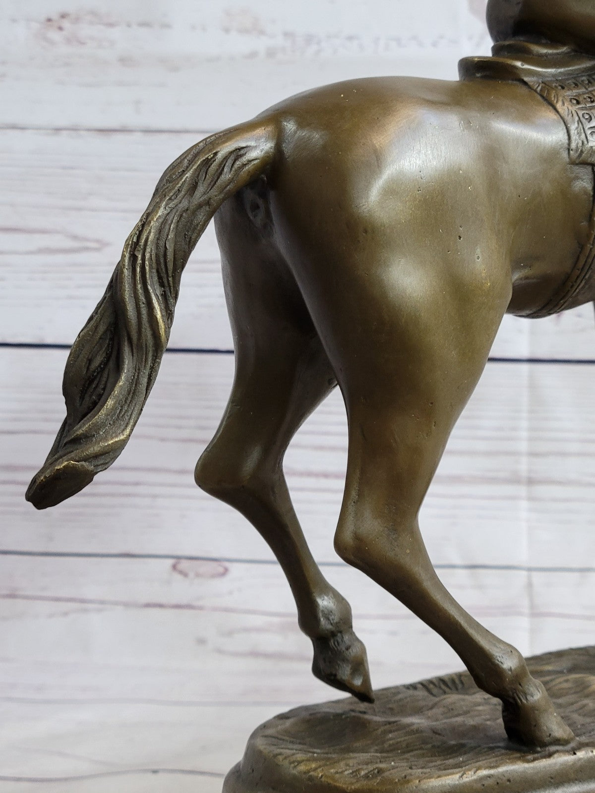 Jockey Riding Horse Home Decoration Bronze Sculpture Statue Figurine Figure Sale