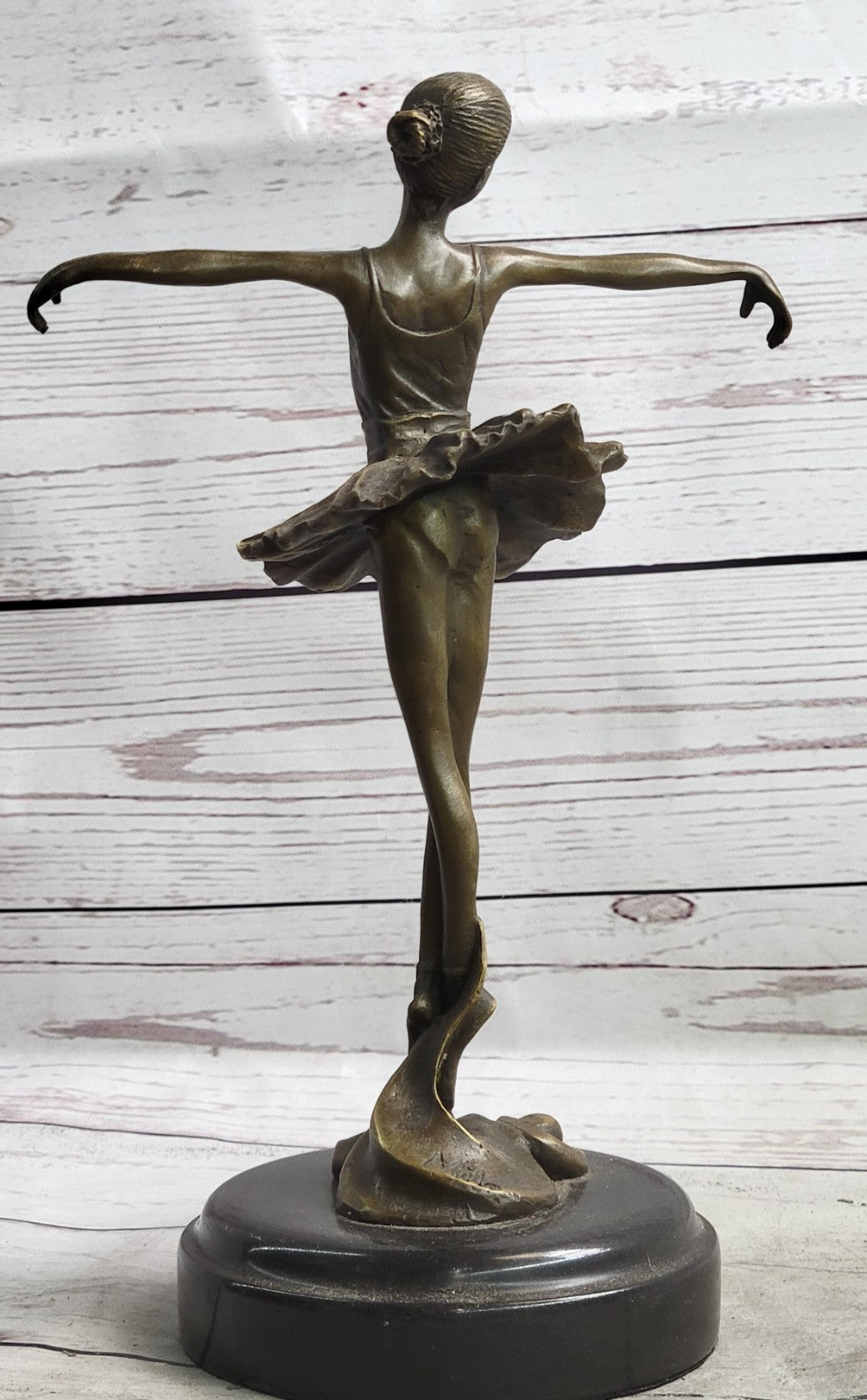 Bronze Statue Home Decor Original Milo Female Dancer Ballet Brown Ballerina