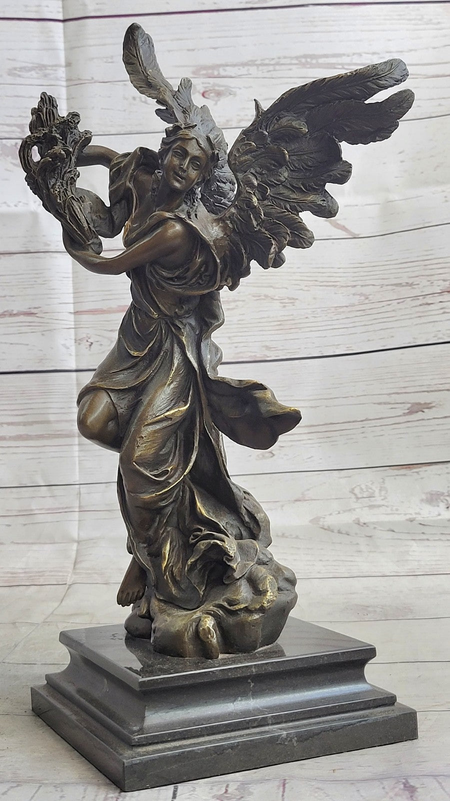 Mythical Greek Goddess of Harvest Bronze Statue, Handmade Sculpture Figurine, Vintage Decor