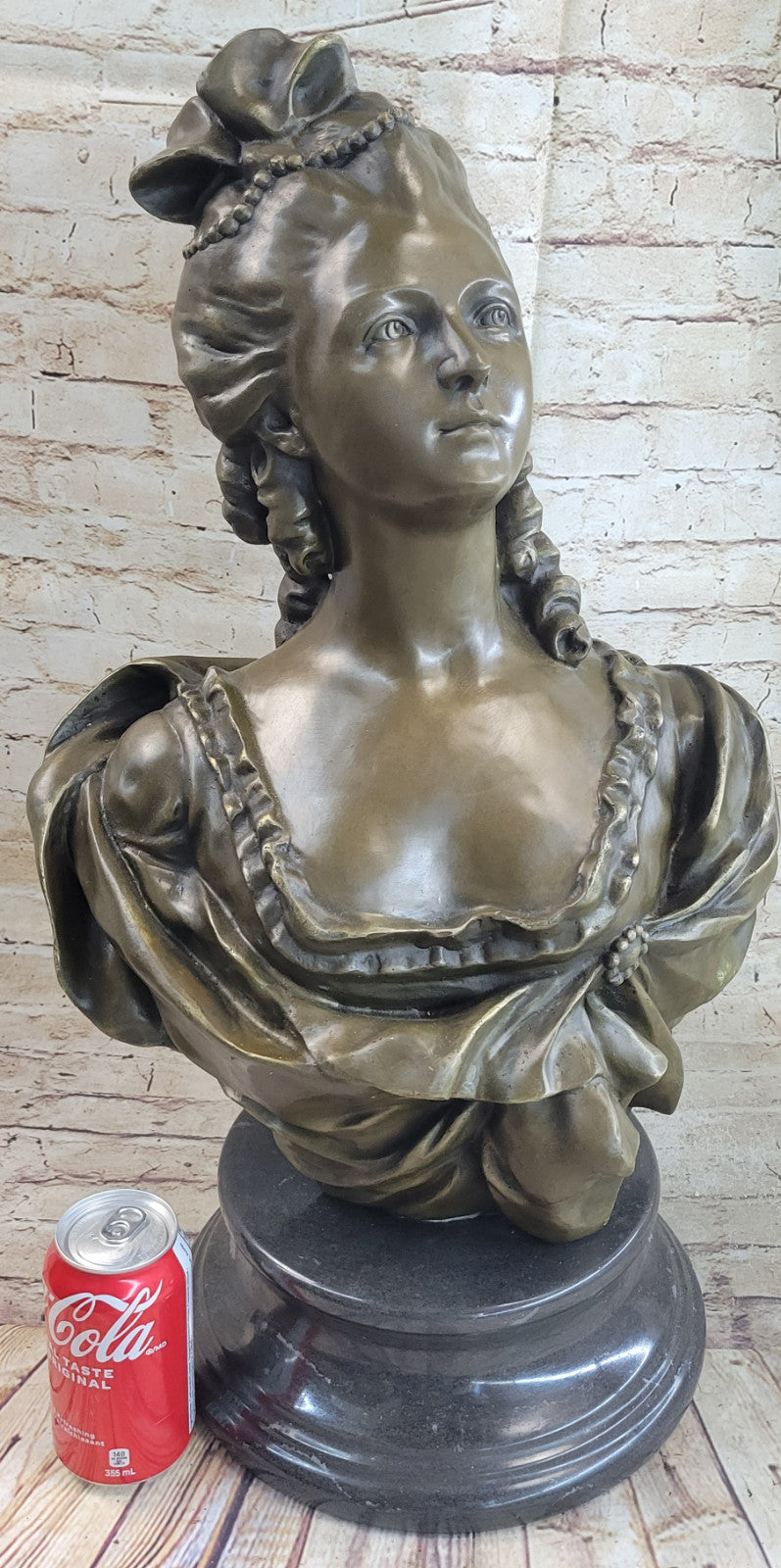 Vintage Oversized Parian Bust of Marie Antoinette after Gerome French Artist
