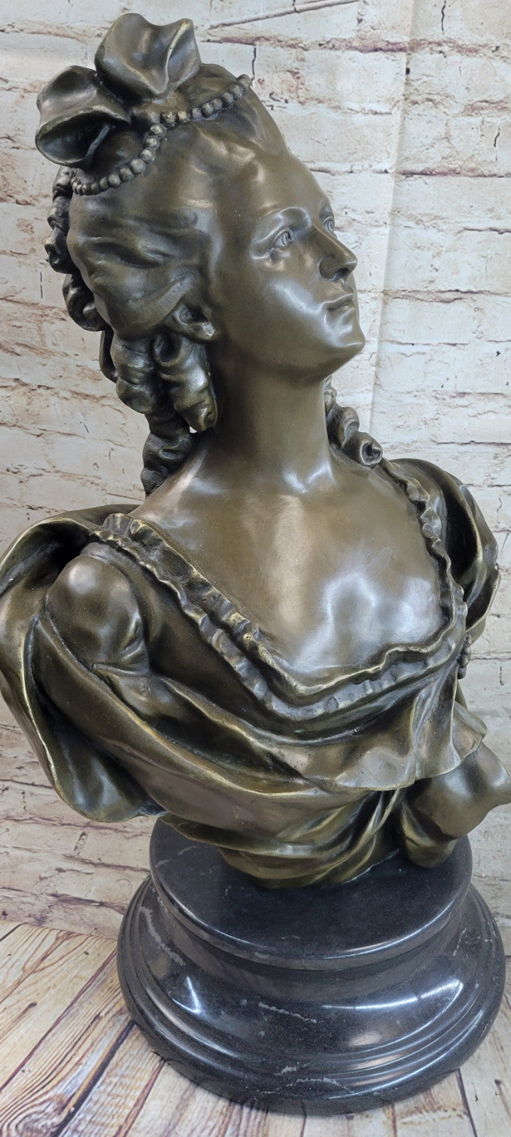 Vintage Oversized Parian Bust of Marie Antoinette after Gerome French Artist