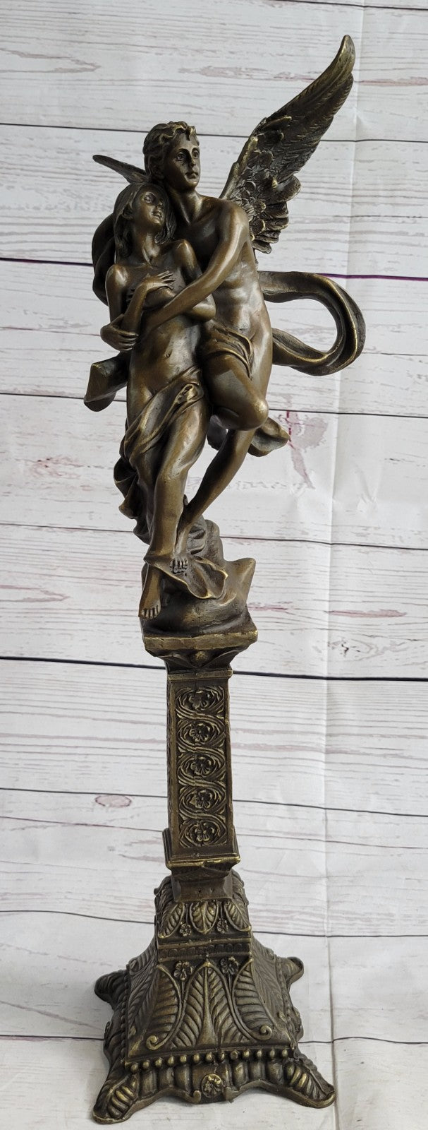 Elegant Angels Art Lovers Cupid Psyche Eros Aphrodite Venus Bronze Statue SALE