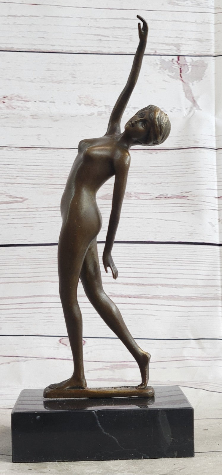 Handcrafted bronze sculpture SALE Marble Marble Posing Dancer Fall Free Nude Art