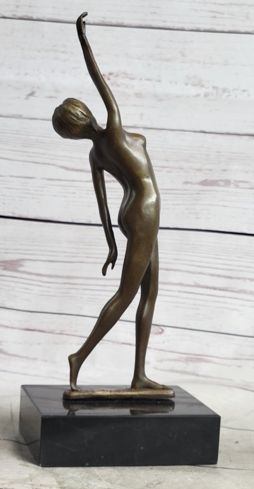 Handcrafted bronze sculpture SALE Marble Marble Posing Dancer Fall Free Nude Art