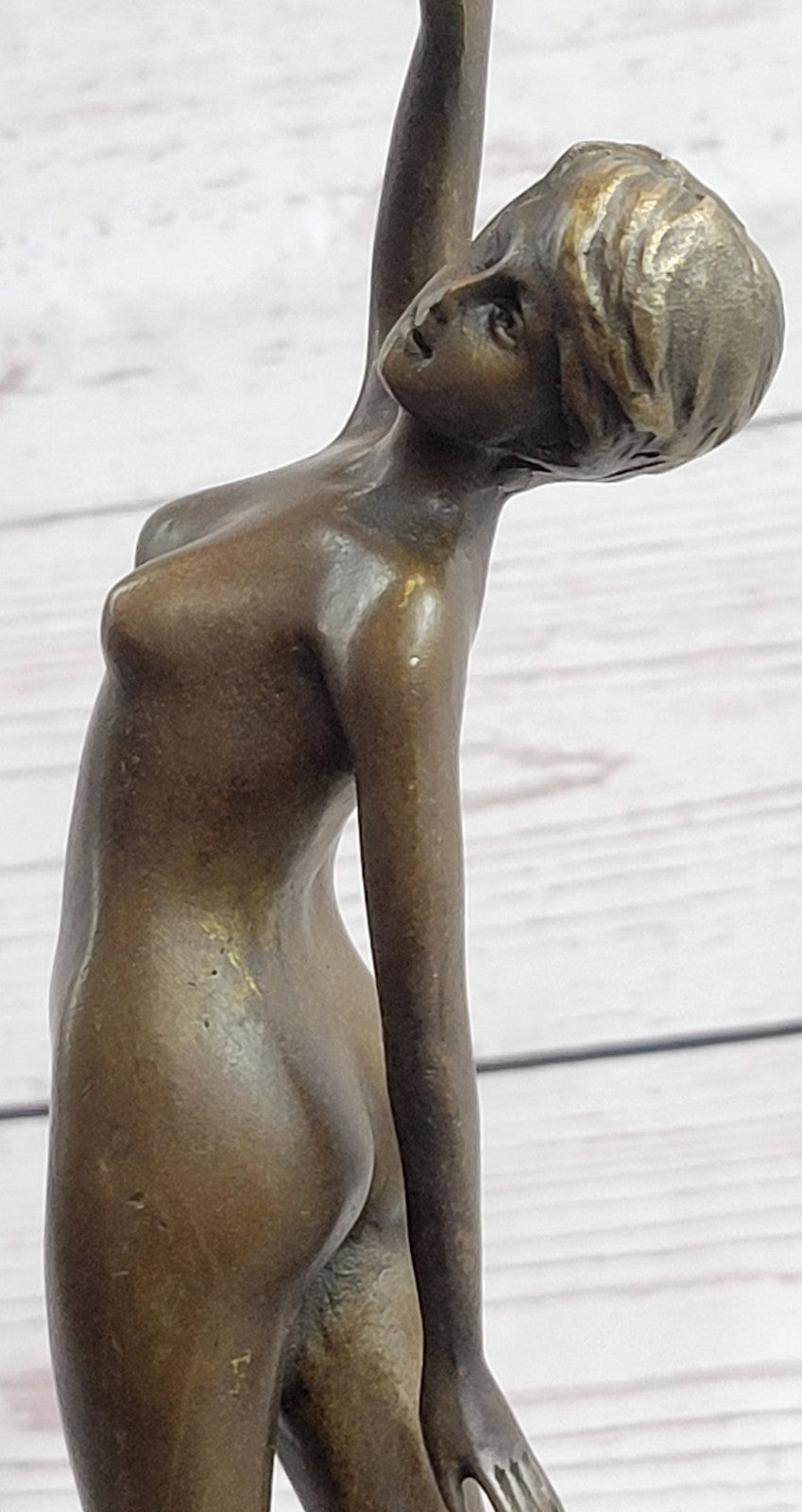 Handcrafted bronze sculpture SALE Marble Marble Posing Dancer Fall Free Nude Art