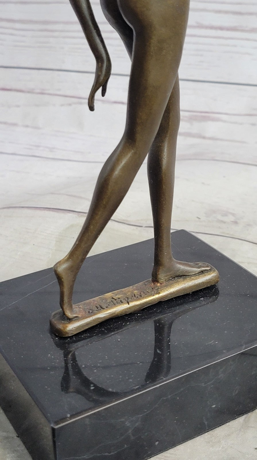 Handcrafted bronze sculpture SALE Marble Marble Posing Dancer Fall Free Nude Art