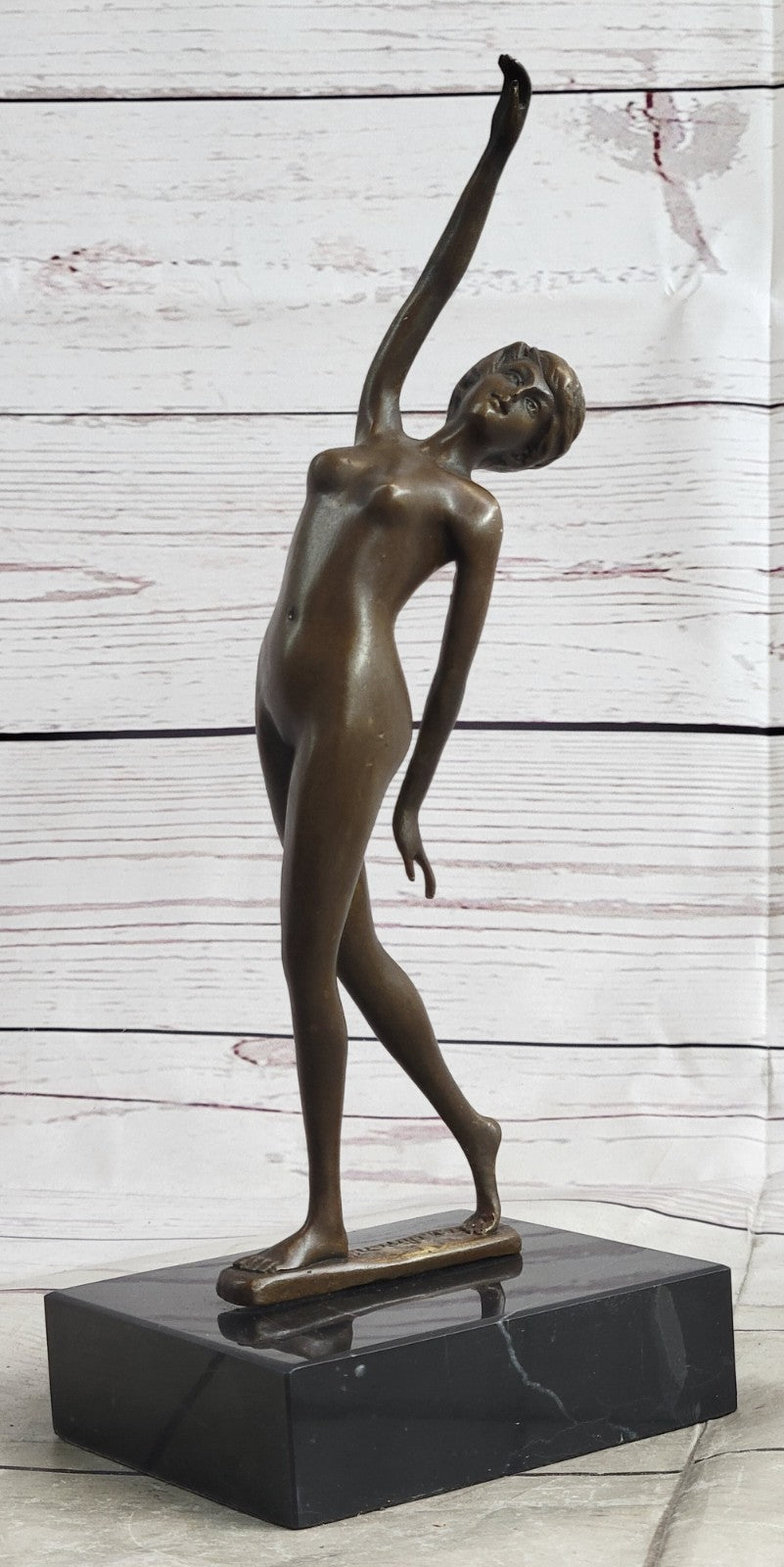 Handcrafted bronze sculpture SALE Marble Marble Posing Dancer Fall Free Nude Art