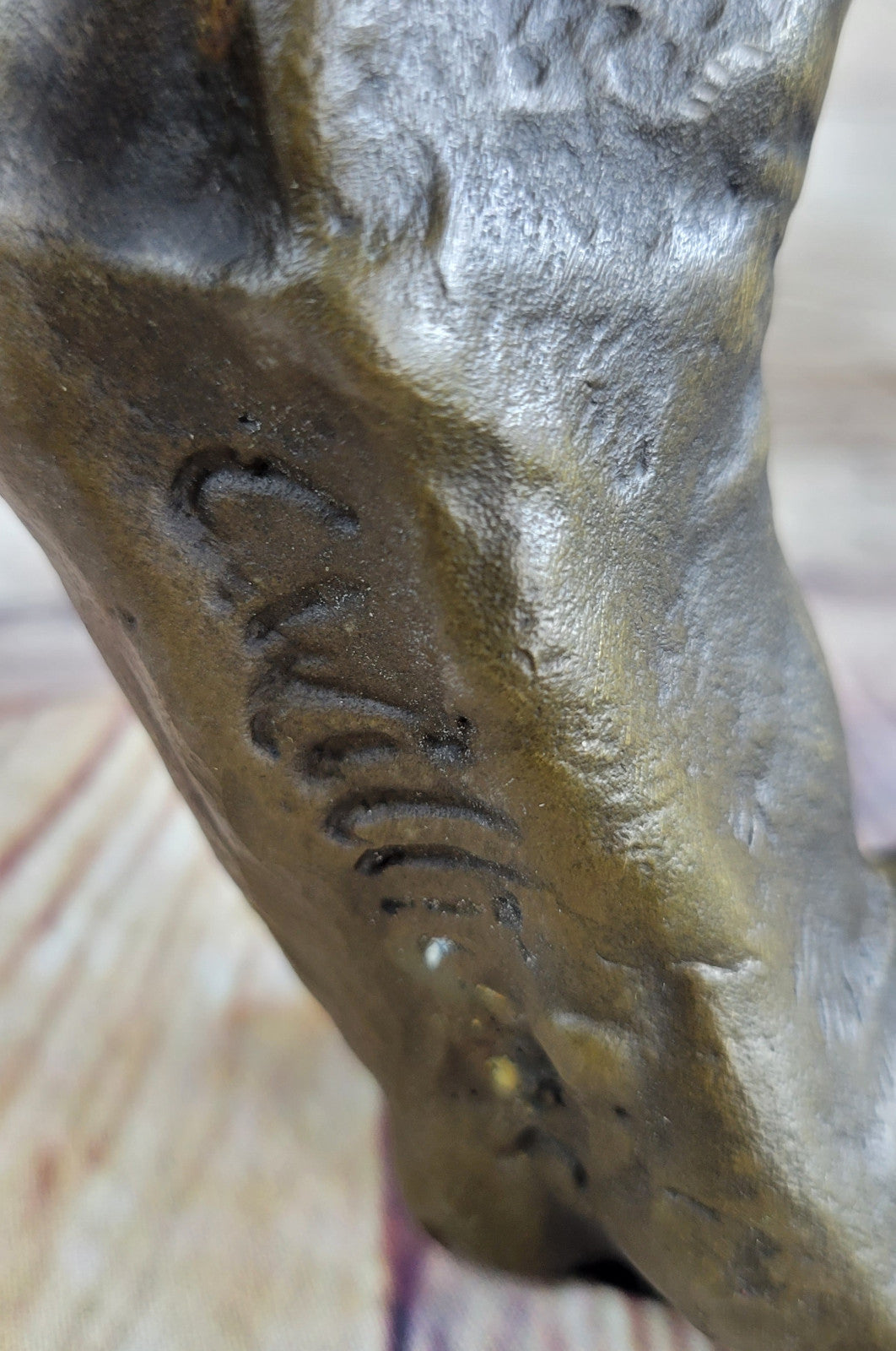 Handcrafted bronze sculpture SALE Bulldog English Large Extra Original Signed