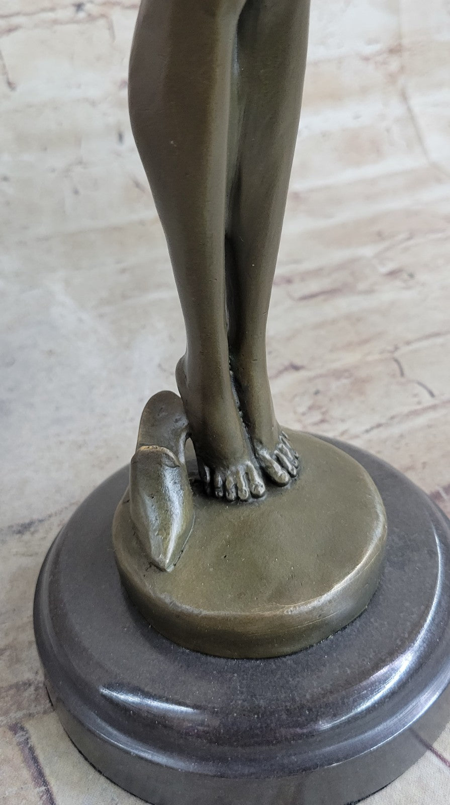 Buy Handcrafted Bronze Nude Woman Sculpture by French Artist Jean Patoue – Elegant Erotic Art Figurine for Sale