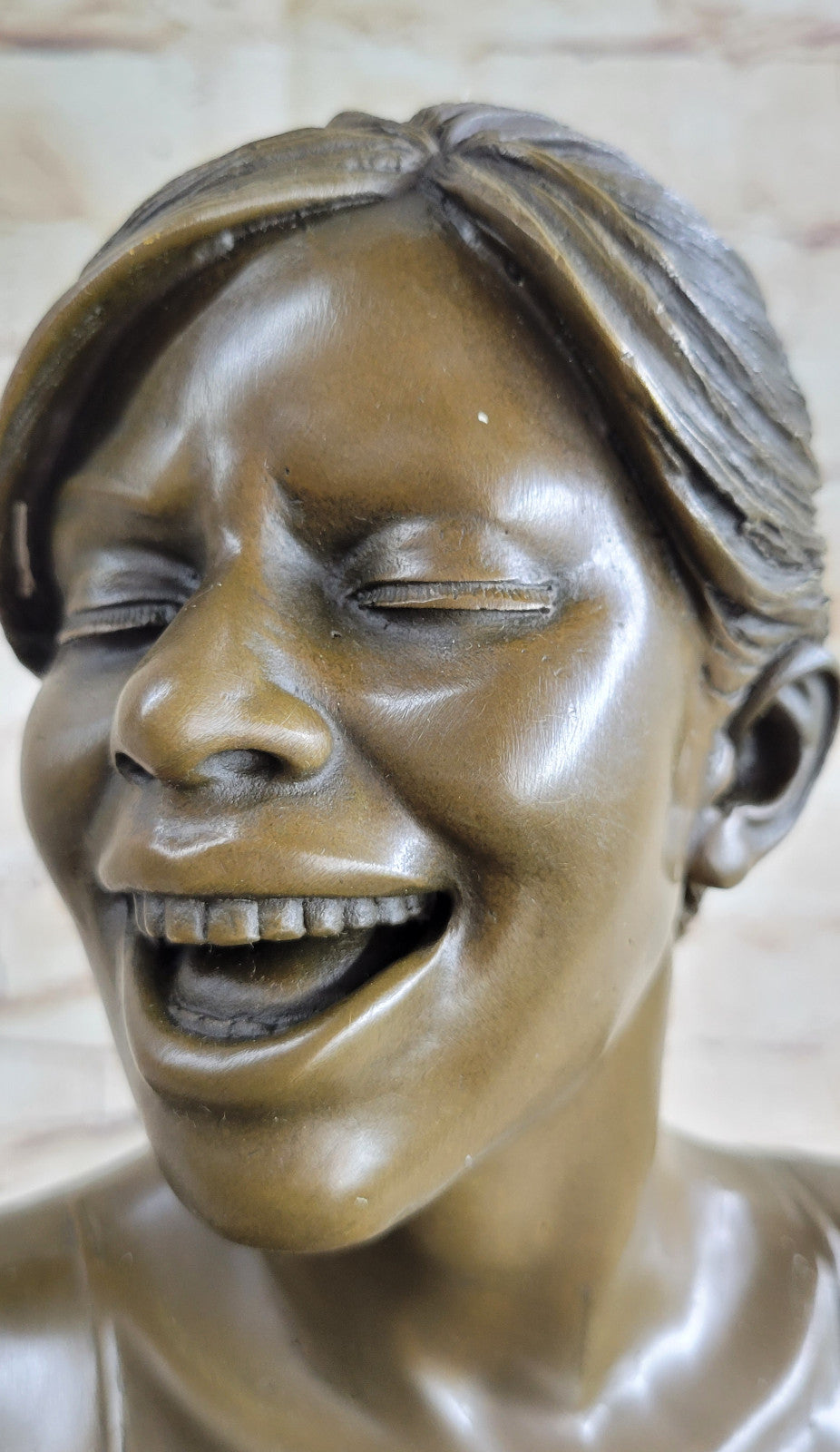 Buy 15" Bronze Female Singer Bust Sculpture – Art Statue Sale