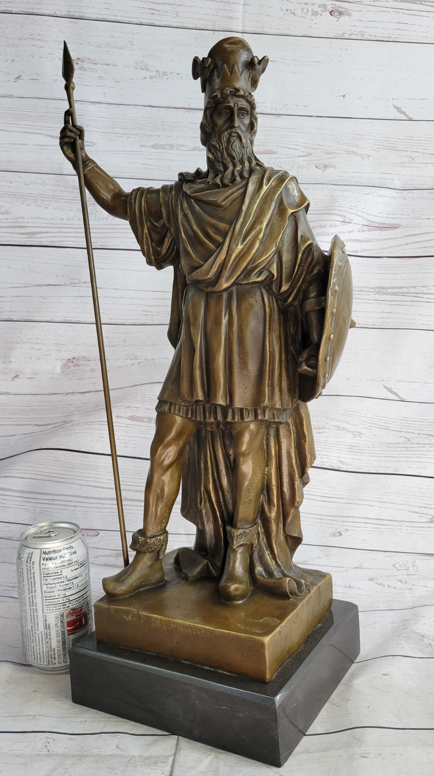Handcrafted bronze sculpture SALE Warrior" Persia Of King Stunning 21" Tall Decor