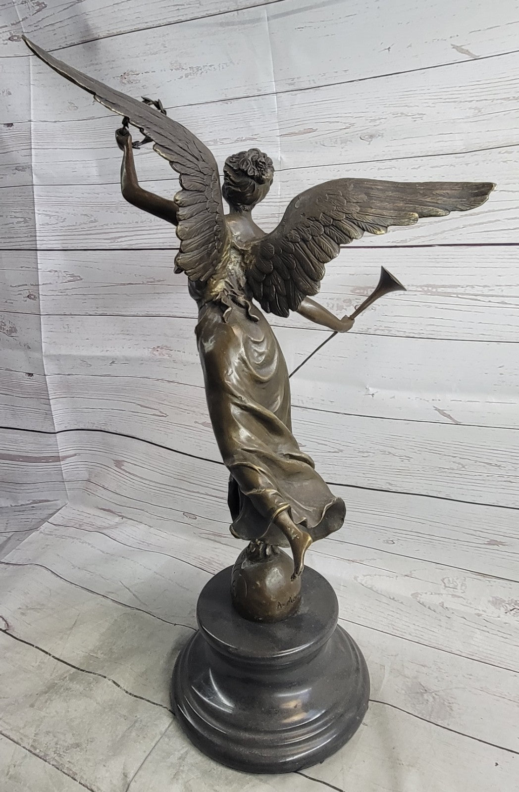 Marble Victory Winged Nike Samothrace *DEAL* Bronze Sculpture Statue Figurine