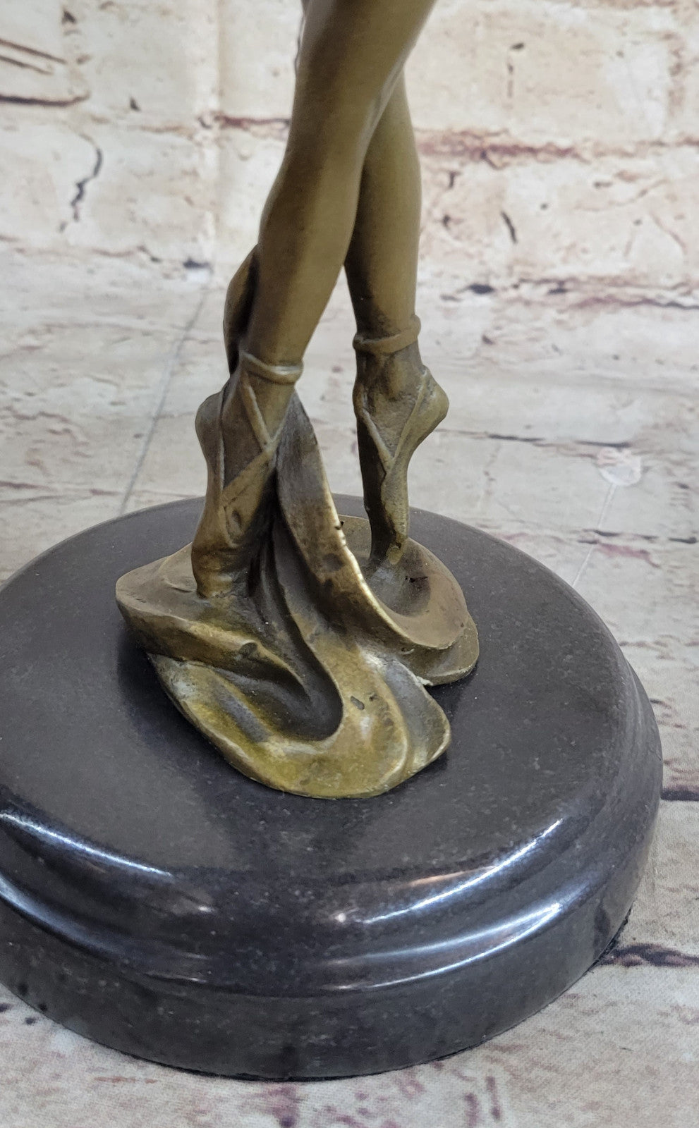 11" Tall Classical Ballerina Bronze Sculpture – Signed Art Nouveau Figure Sale